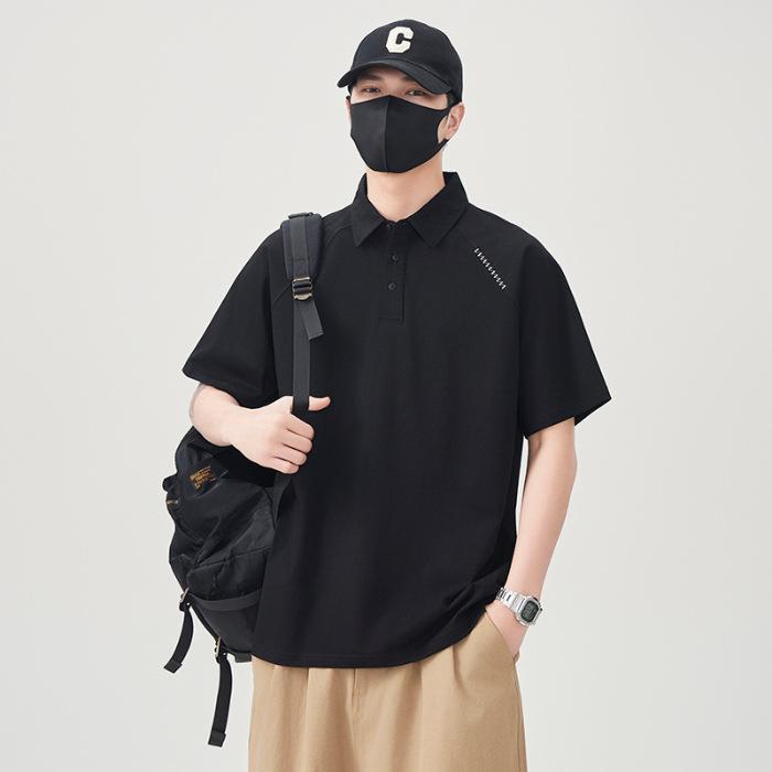 Herren Sommer Neu Locker Kurzarm POLO-Shirt Herren Revers Dünnes Kurzes T-Top