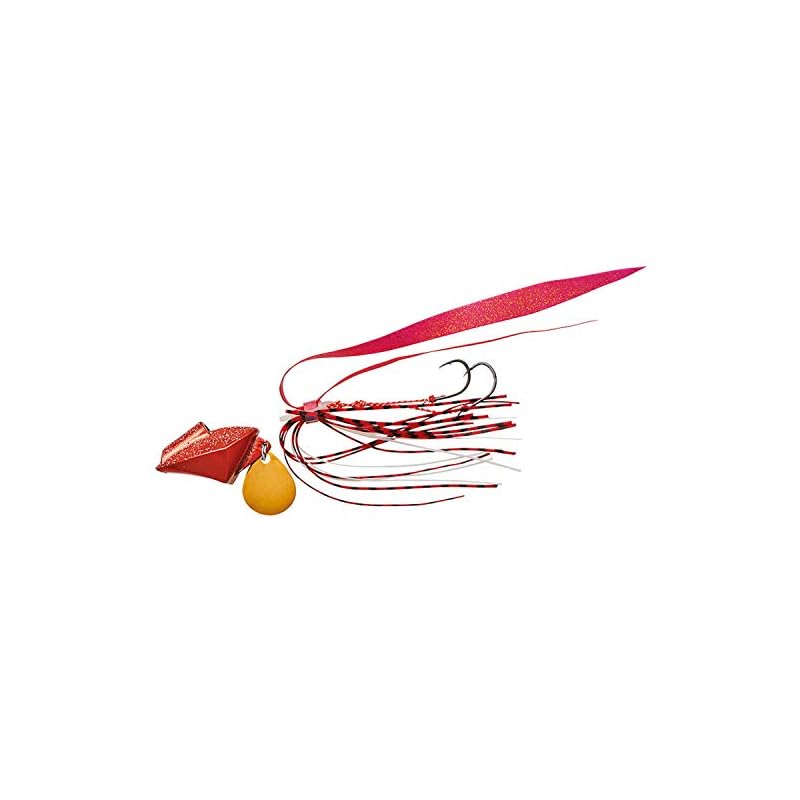 Daiwa Tairaba Samurai Shore Rubber Free 30g Plated Red Lure