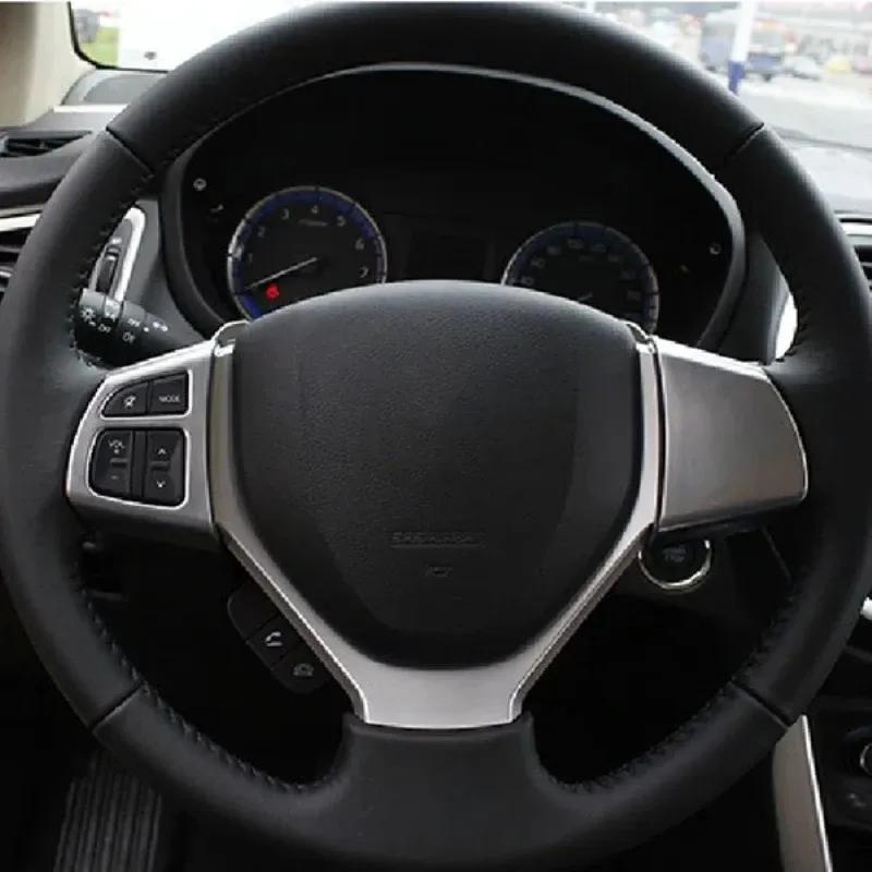 For Suzuki SX4 S-Cross 2014- Interior Accessories Car Door Armrest Window Lift Switch Readlamp Steering Wheel Cover Sticker