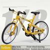 1:8 Model Alloy Bicycle Diecast Shock-Absorbing Mountain Finger Mini Bike Simulation Metal Bicycle Collection Gifts Boys Toys