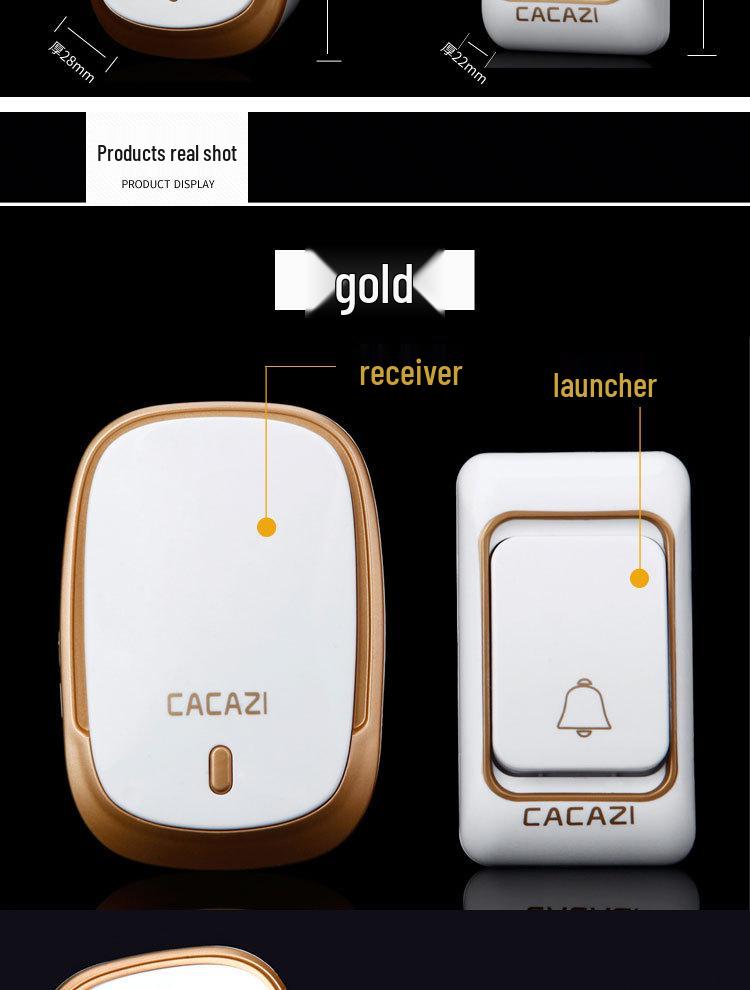 Kajias K01 Wireless Long-Range Music Doorbell with Loud Ring for Homes and Elderly