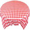 ZISIZ Disposable Red Plaid Tablecloth