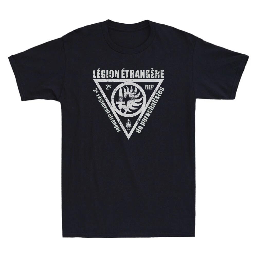 Military French Foreign Legion Paratrooper Funny Graphic Vintage Men s T-Shirt XXXL
