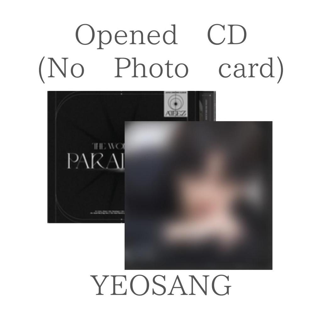 ATEEZ THE WORLD EP . PARADIGM CD (Opened , No Photo card) STANDARD LIMITED SOLO ver.