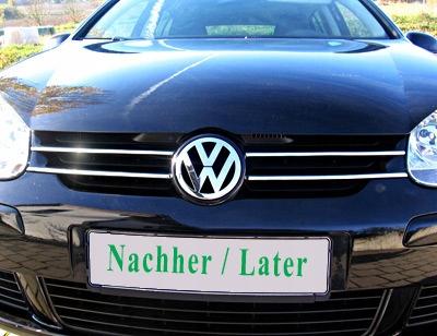 VW GOLF V Mk5 - CHROME GRILL Grille Trim Tuning
