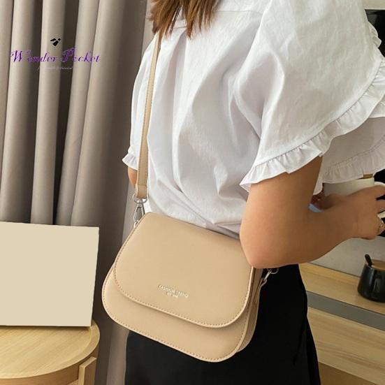 Sac à bandoulière en Faux cuir lisse pour femmes, bandoulière réglable, grande capacité, couleur unie, motif de lettres, téléphone, clés cosmétiques, vêtements sexuels pour adultes