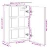 Bathroom Mirror Cabinet Craftsmanship Oak Design 43 X 16 X 62.5 Cm