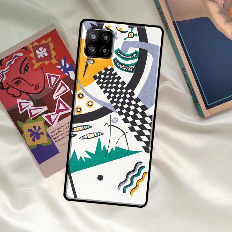 Wassily Kandinsky Abstract Artistic Case For Samsung Galaxy A06 A16 A56 A36 A26 A54 A34 A14 A52 A32 A12 A13 A33 A53 A15 A35 A55