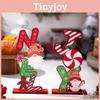 Wooden Gingerbread Man Christmas Decor With Colorful Letters For Holiday Decor
