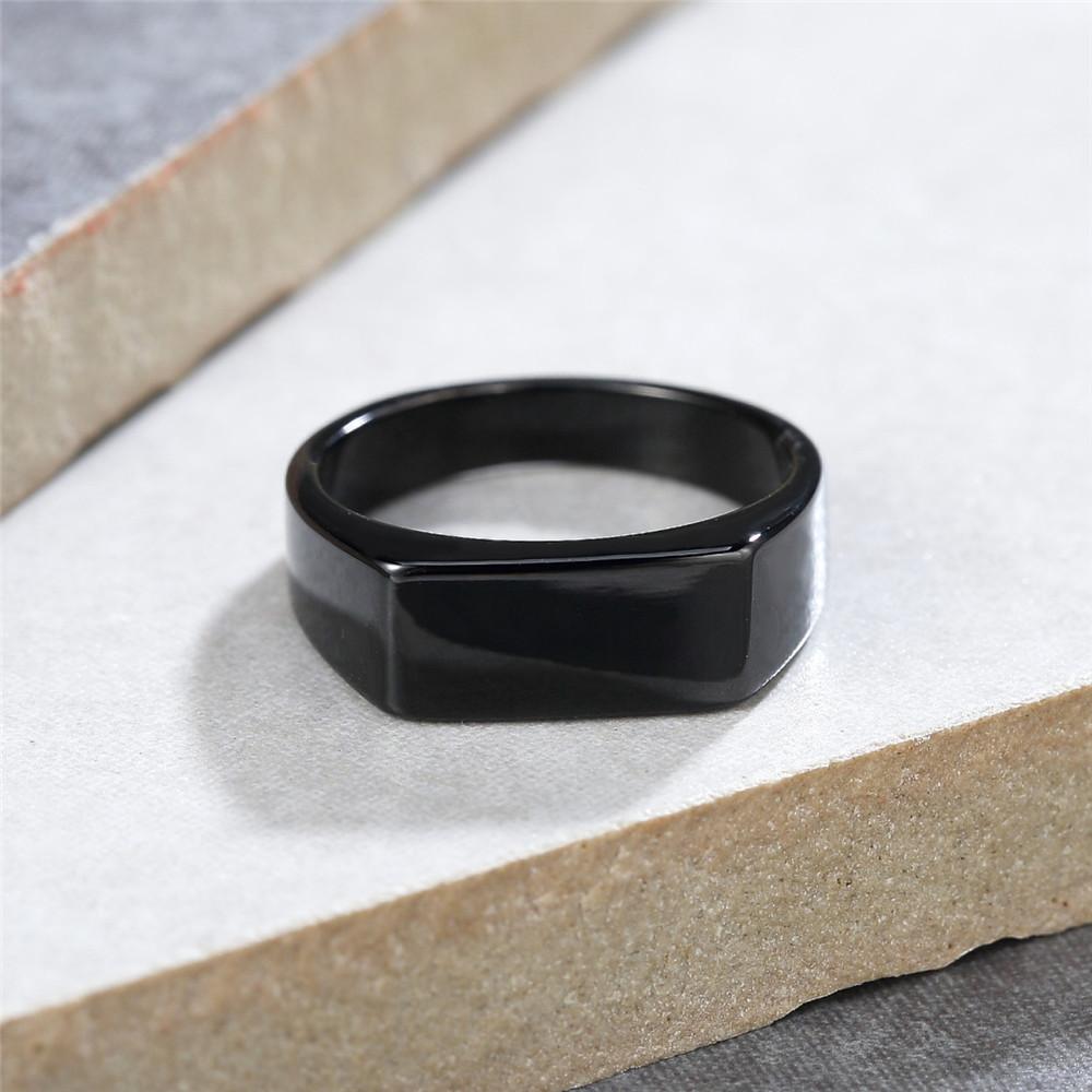 2026 Fashion European and American Simple Jewelry Cold Wind Smooth Surface Ring, Exquisite Ring no. 6