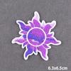 Purple Style Iron On Patch Thermoadhesive Patches For Clothes Anger Baby Girl Embroidery Patch For Hat/T-Shirt Fusible Sewing