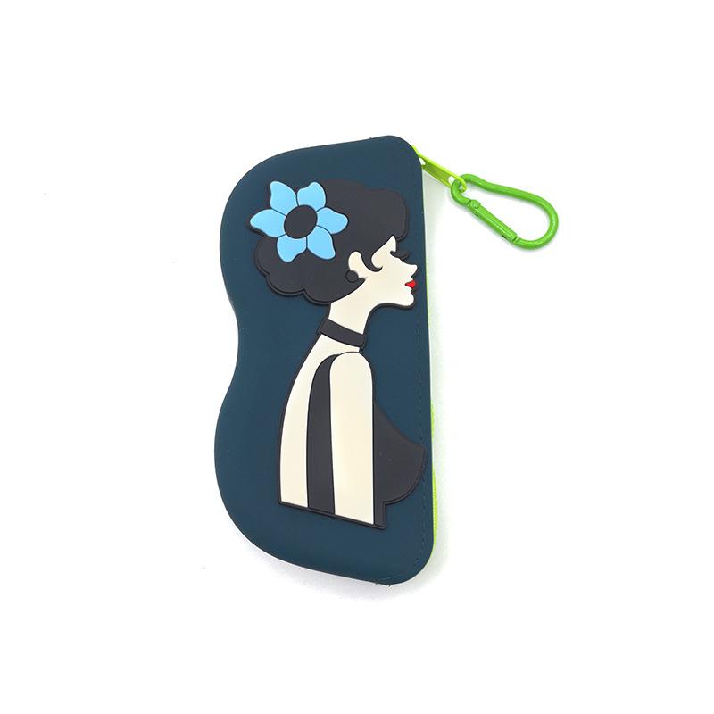 Modische Tragbare Multifunktionale Brillen Tasche Wasserdicht Staubdicht Münzbeutel Silikon Kleine Gegenstände Taschen Brillenetui für Reisen