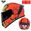 DOT Authentication AD Motorcycle Helmet, Full-face Helmet for Riding, Suitable for All Seasons, Warm and safe3C Certified Full-face Helmet