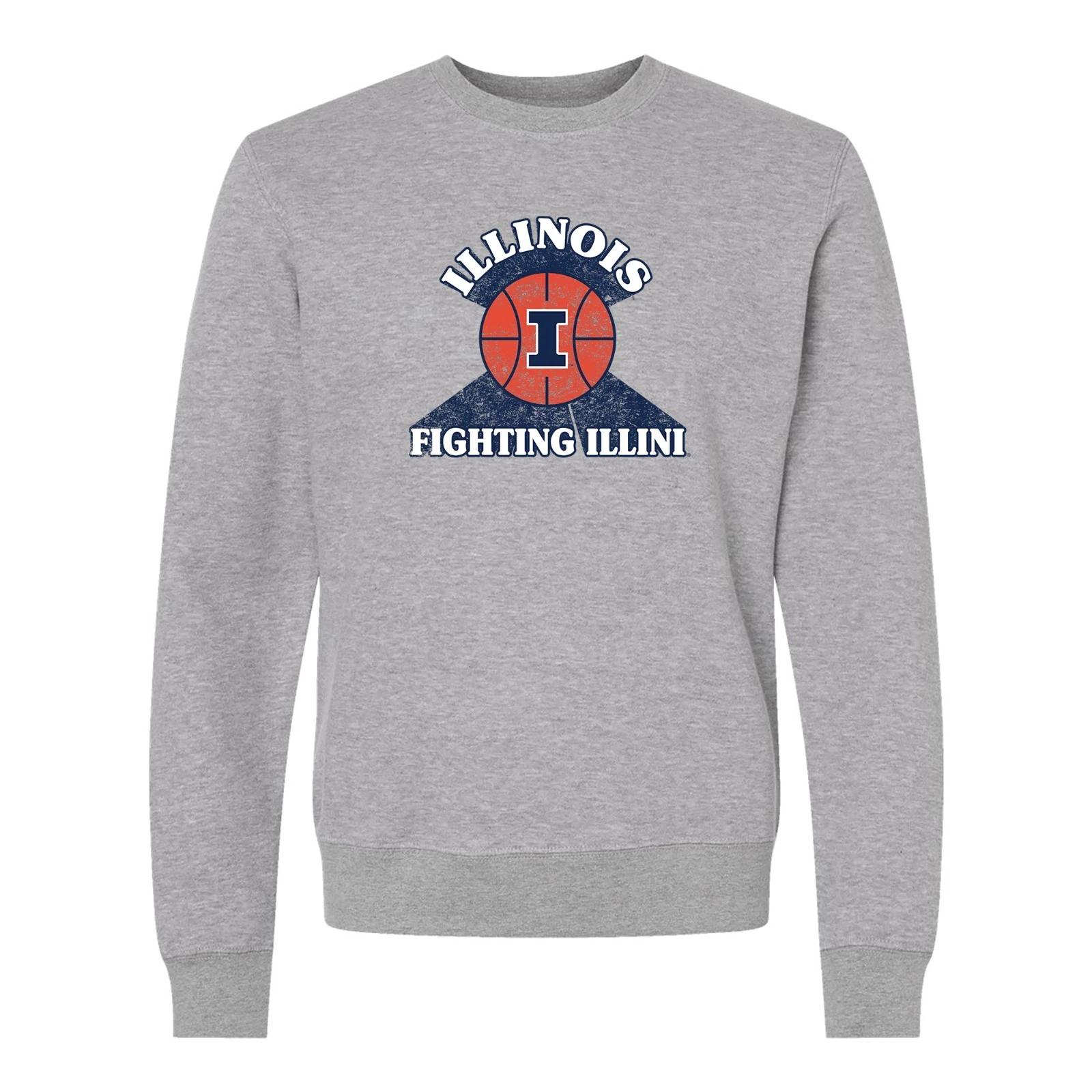 Illinois Basketball Shootout JA BTB Crewneck - Oxford S