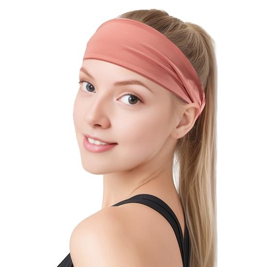 Sports Headband Moisture Wicking Breathable Stretch Quick Dry Anti-Slip Men Women Athletic Yoga Running Basketball Fitness Sweatband