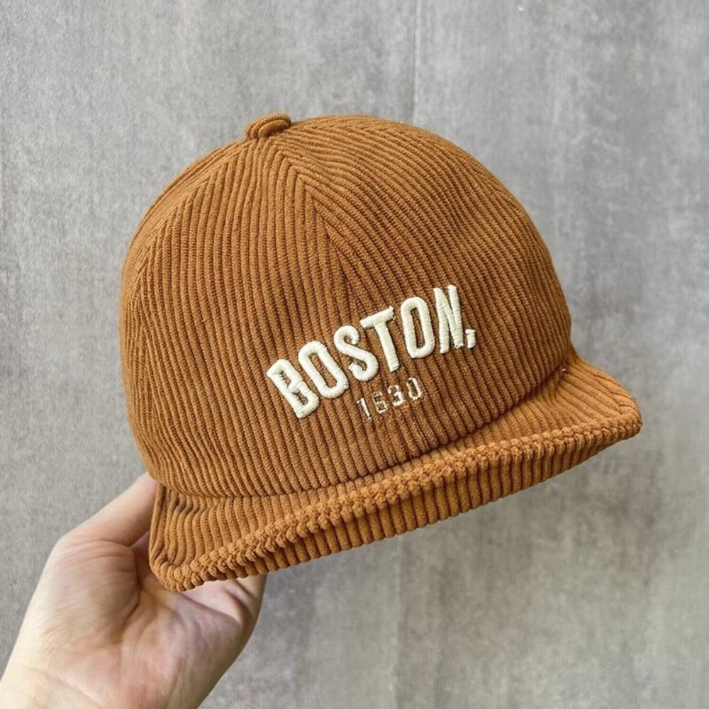 

Embroidery Design Baby Duckbill Cap Breathable Glacier Cap For Children Aged 1-3 Years Old кофейный