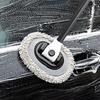 3-Section Telescopic Car Wash Mop Bendable Handle Car Wash Brush with Chenille & Microfiber Head Scratch-Free Cleaning Tool for Auto Motorcycle