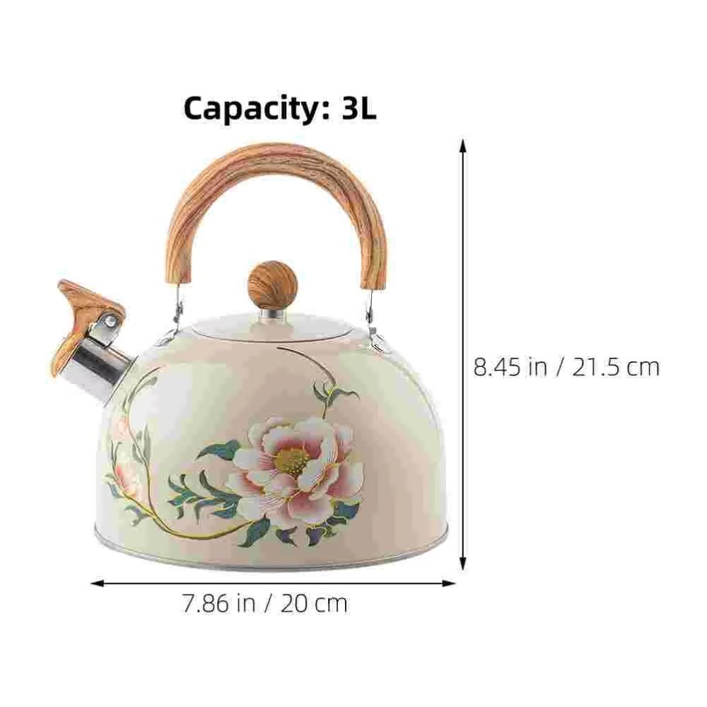 Stainless Steel Whistling Kettle Teapot 3L Coffee Pot New Teapot Water Kettle  Gas Induction Cooker