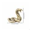 Brass Snake Statue Feng Shui Decor Figurine Intricate Details Miniature Animal