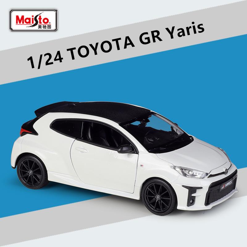 Maisto 1/24 Toyota GR Yaris Alloy Sports Car Model Diecast Metal Car Vehicles Model High Simulation Collection Children Toy Gift