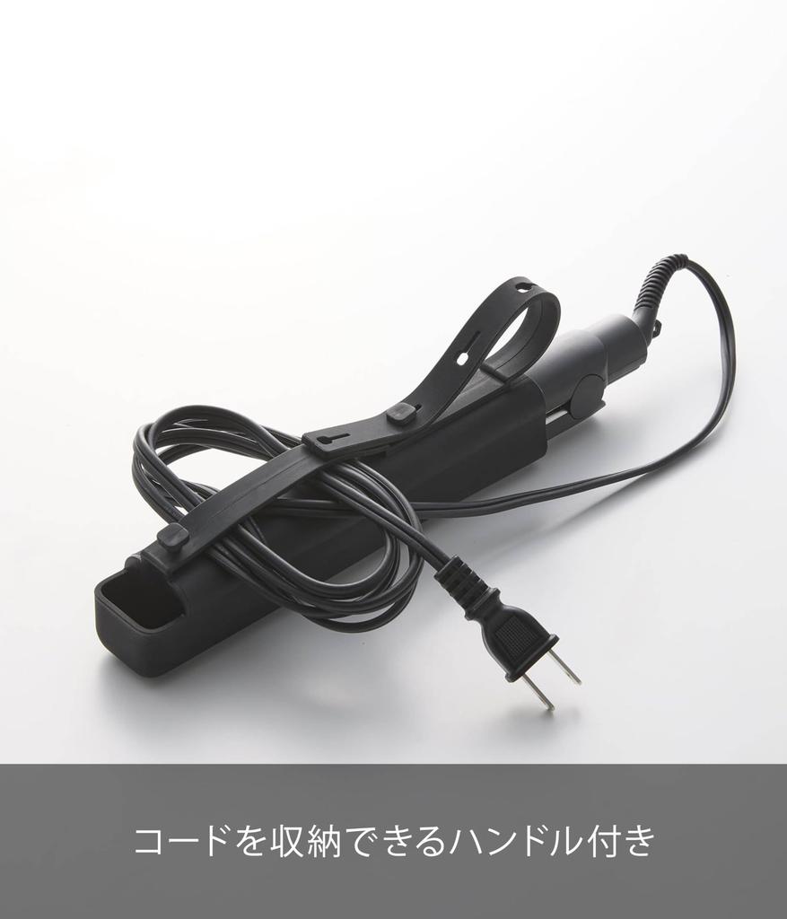 Yamazaki Silicone Hair Iron Cover S Black X X Hair Iron Case That Can Be Stored While Hot 5297 Body W3.5 D4.7 H19.6cm (excluding Belt) Beautés