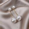 2024 High-End Pearl Stud Earrings: French Light Luxury Style for Women