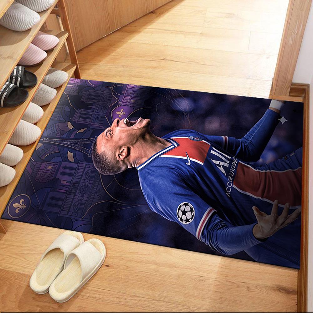 Mbappe 180 Carpet Design for Study room Living Rooms Dining Room Entryway Anti-slip Rug Anime Office Decor