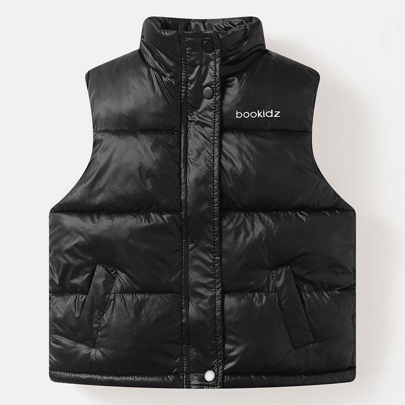 

Детский теплый жилет из хлопка с пухом на зиму 2025: Верхняя одежда без рукавов со стойкой для мальчиков и девочек 130 cm