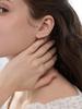 Lucore Silver 925 Modern Curved Volume Silver Earrings