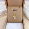 Titanium Steel Micro-Inlaid Luxury Necklace: Elegant Full Diamond Gold Design for Women