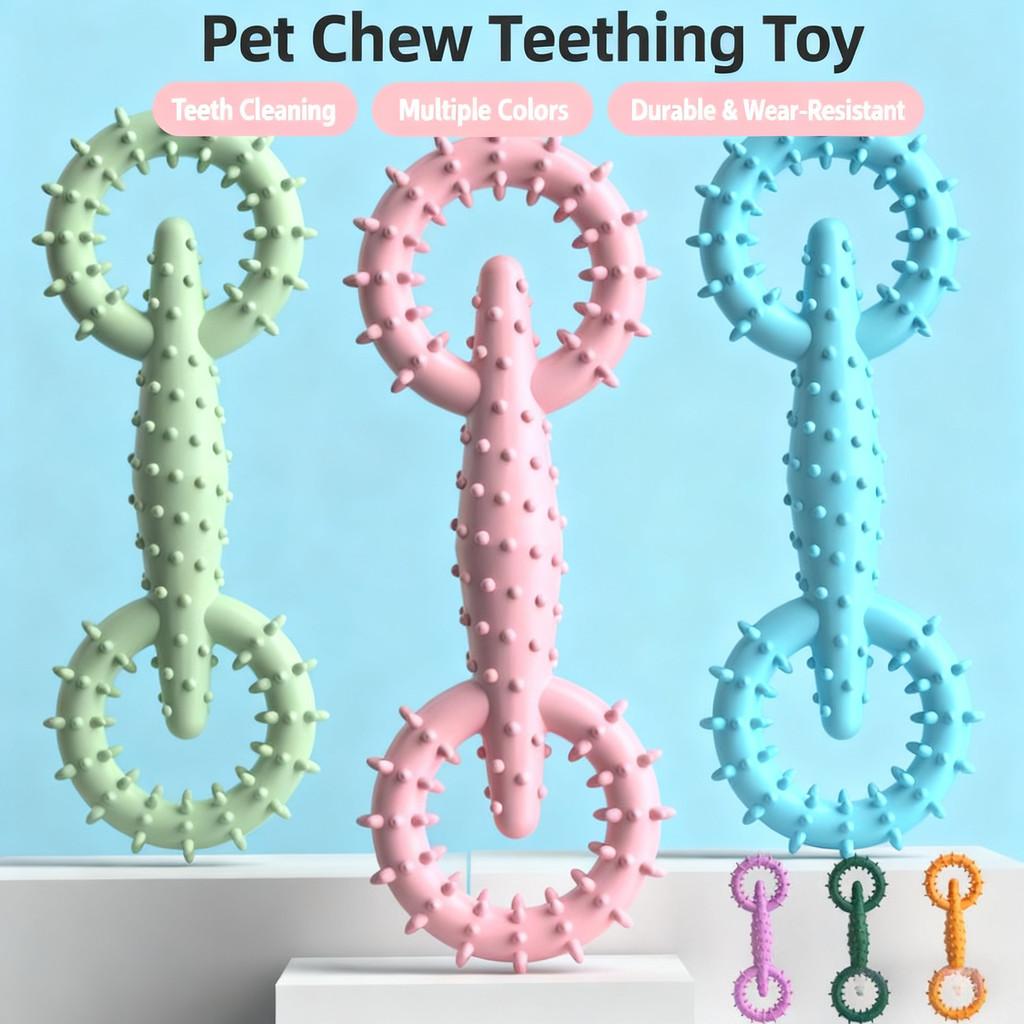Neues Haustier-Kauspielzeug, Zugring-Hundezahnbürsten, Lustiges interaktives Hundespielzeug, Verschleißfest, Bissfest, Leicht zu reinigen, Trainings-Interaktive Materialien,