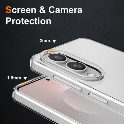 Ultra dünne Silikonhülle für Samsung Galaxy S25 Edge S24 S23 S21 Fe S22 Ultra Plus Weiche Rückabdeckung Stoßfeste Transparente Schale
