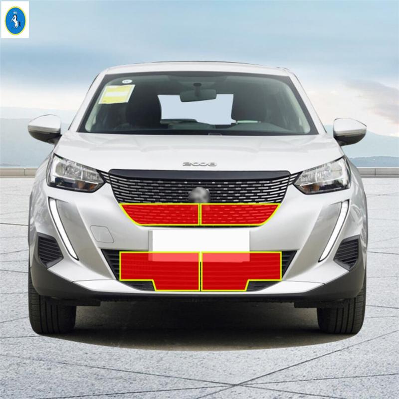 Auto Front Grille ert Net Anti-ect Screening Net Protective Head Mesh Cover Kit Accessories For Peugeot 2008  -