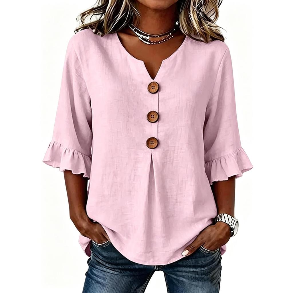 Womens Tops, 2026 Short Sleeve V Neck Tops for Women, Dressy & Casual