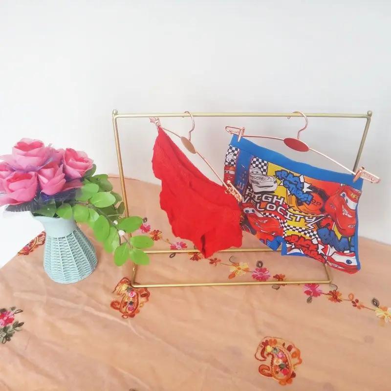 Modern Bra and Underwear Display Shelf Clothes Store Desktop Show Shelf Showcase Window Underpants Seller Goods Storage Hangers