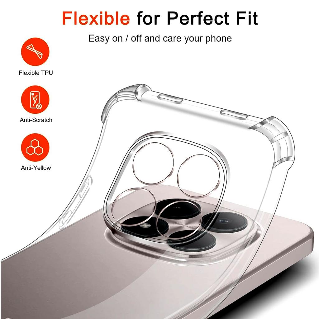 Thick Shockproof Silicone Phone Case for Xiaomi Redmi Note 15 Pro Plus 5G 17 Ultra Poco F8 M8 X8 Max Protection Clear Cover