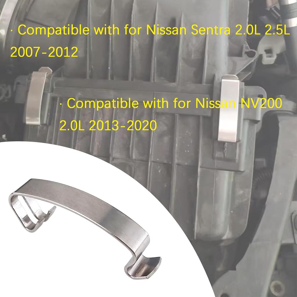 4 Pack 16598-ET00A Air Cleaning Filter Box Housing Clips Fit For Nissan | Fit for 2007-2012 Nissan Sentra 2.0L 2.5L 2013-2020 Nissan NV200 2.0L,