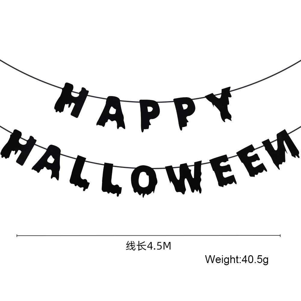 Decorative Fabric Nonwoven Halloween Hanging Banners For Spooky Celebration Setup