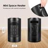 Personal Space Heater, Portable 750W-1500W Fast Heating Ceramic Tower Heater with Over-Heat Protection, Small Heaters for Bedroom