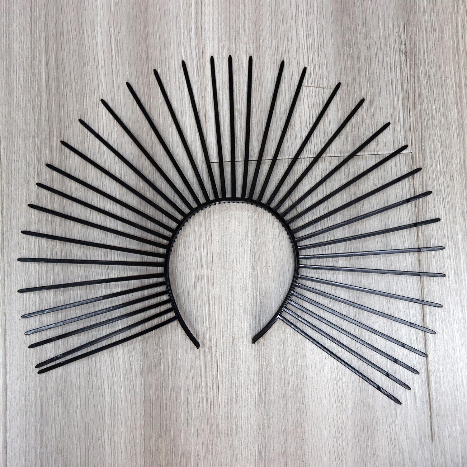 

Women Headpiece Sun Halo Crown Vintage Headwear Cosplay Girl Lolita Halloween Carnival Party Costume Props Headband