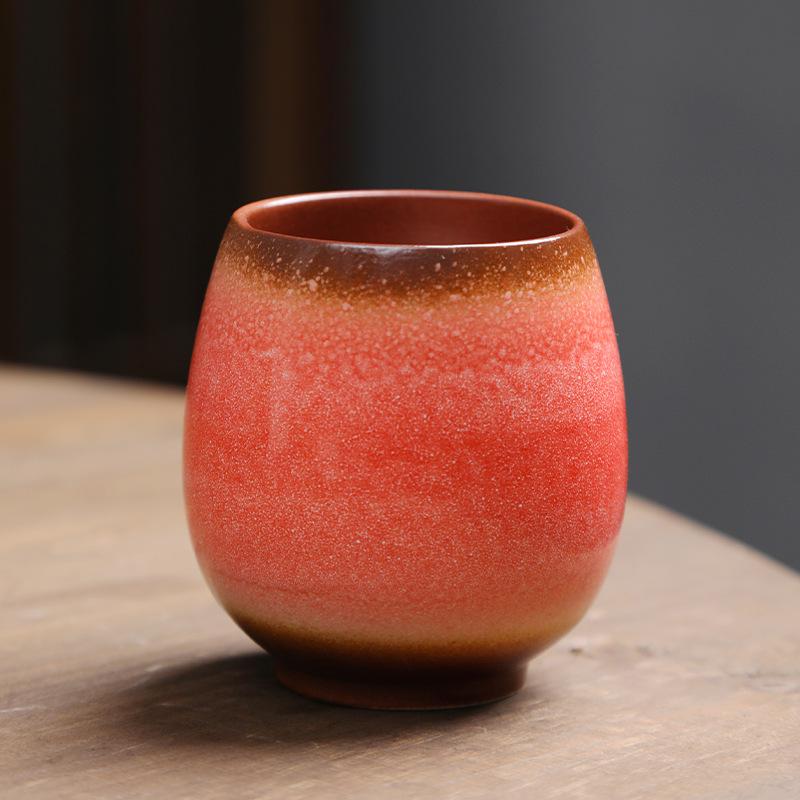 200ml Japanese Style Ceramic Cup Kiln Change Wine Mug Water Mugs Coffee Cup Personal Single Pottery Tea Cups Drinkware New