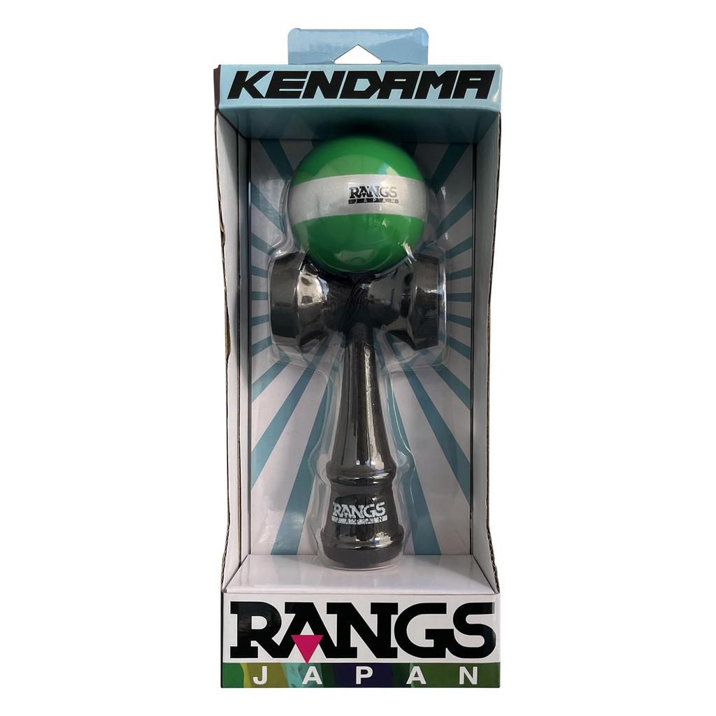 RANGS Kendama, Green, Beech Wood, with Spare String and Threader