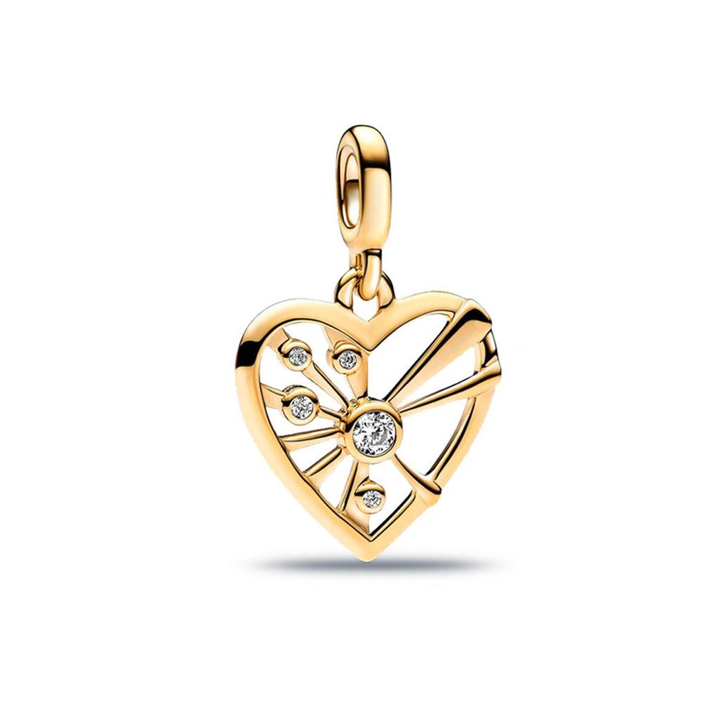 New Copper Pentagram Sun Clover Me Series Accessories Mini Pendant Is Suitable For Original Me Charm Bracelets And Necklaces