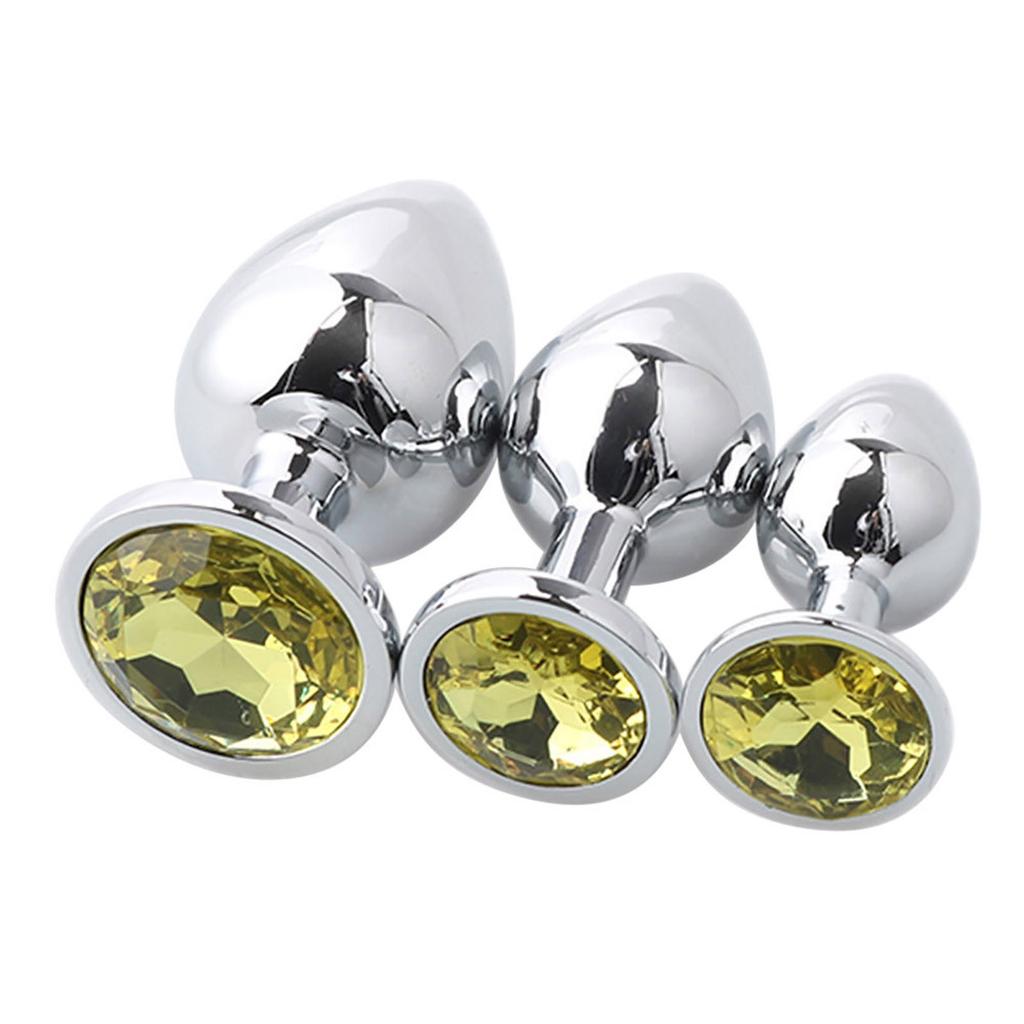 3 szt. Okrągłej podstawy z kamieniem urodzeniowym Butt-Anal-Play Rose  