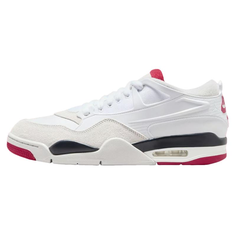 Air Jordan 4 RM White Fire Red Men Sneakers Varsity-Red Black Neutral-Grey FQ7939-102