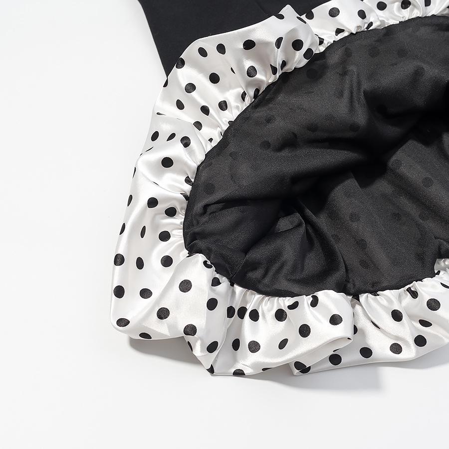 In Stock: Polka Dot Deep V Slim-fit Camisole Dress - Sexy & Fashionable European/American Style 2025