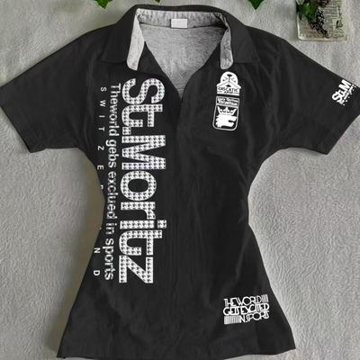 TrendHub Y2k T-Shirt Polo Goth Punk Vintage Buchstabenprint Eng Kurzarm Ästhetisch Harajuku Streetwear Sommer Chic Grunge Emo T-Shirt