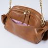 Jill Stuart Pecot Schultertasche mit Schleifendesign, Femininer und Vintage-Stil, JSLH5ES1, Kamel, Damen