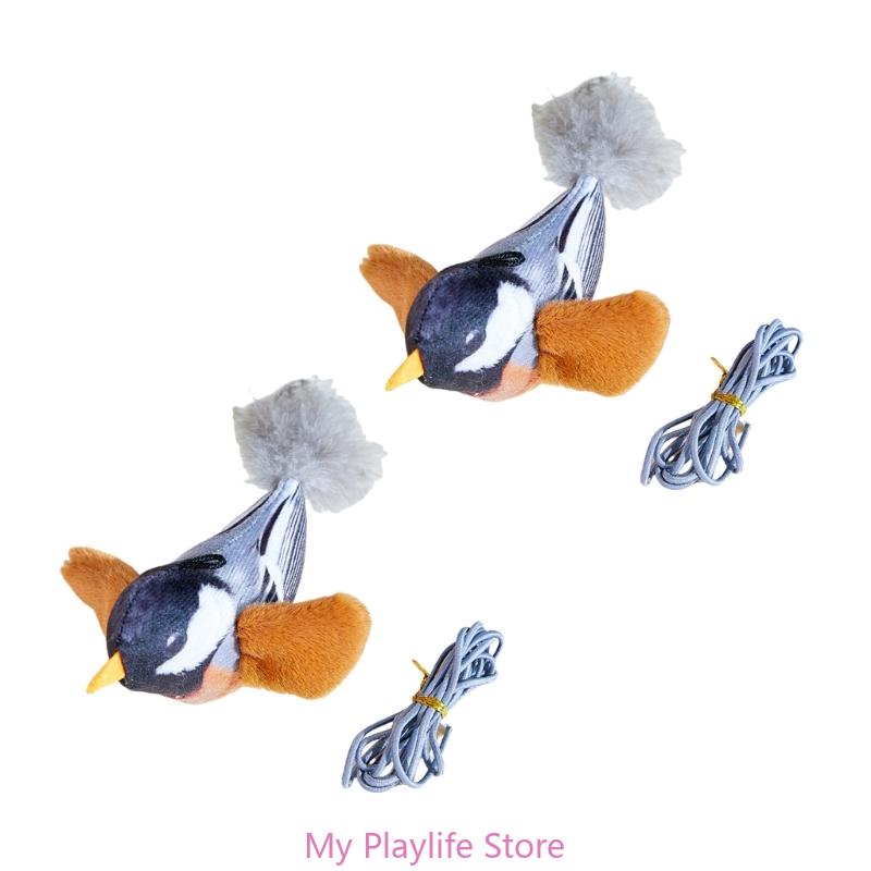 

Chirping Toy Bird Toy Soft Chewing Exercise Bird for Cats Kitten Teething Toy