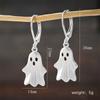Cute Halloween Ghost Drop Earrings for Women Girls Fashion Little Ghost Hoop Earring Party Festival All Saints' Day Jewelry Gift